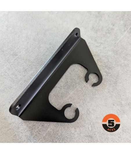 CAFE RACER speedometer bracket, black anodized aluminum