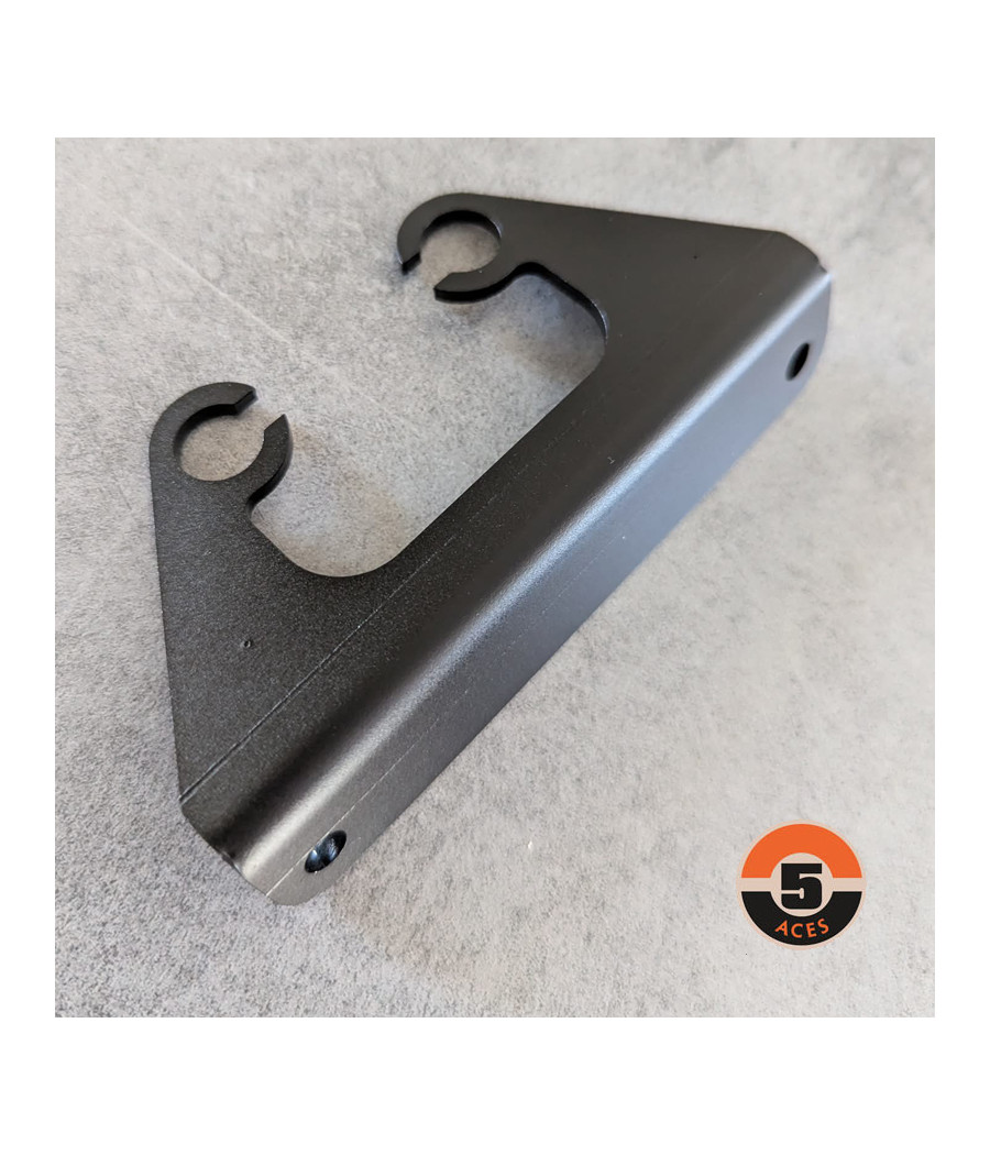 CAFE RACER speedometer bracket, black anodized aluminum