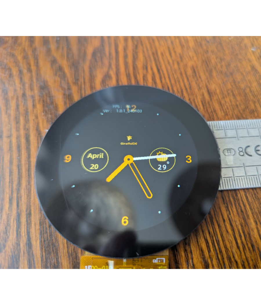 2.1" Round Display – 480 × 480 – Capacitive Touchscreen