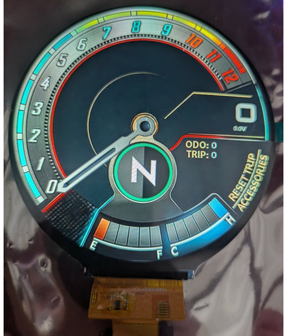 4" Round Display – 720 × 720