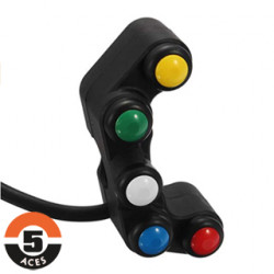 Interrupteur quintuple montage guidon 22mm
