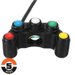 Interrupteur quintuple montage guidon 22mm